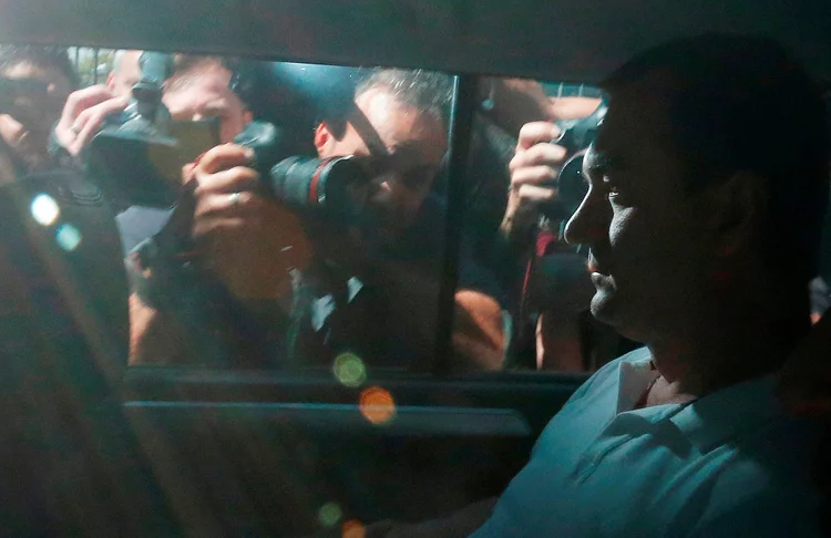 Joesley Batista: Joesley e Saud se entregaram à PF, em São Paulo, na tarde de domingo (Leonardo Benassatto/Reuters)
