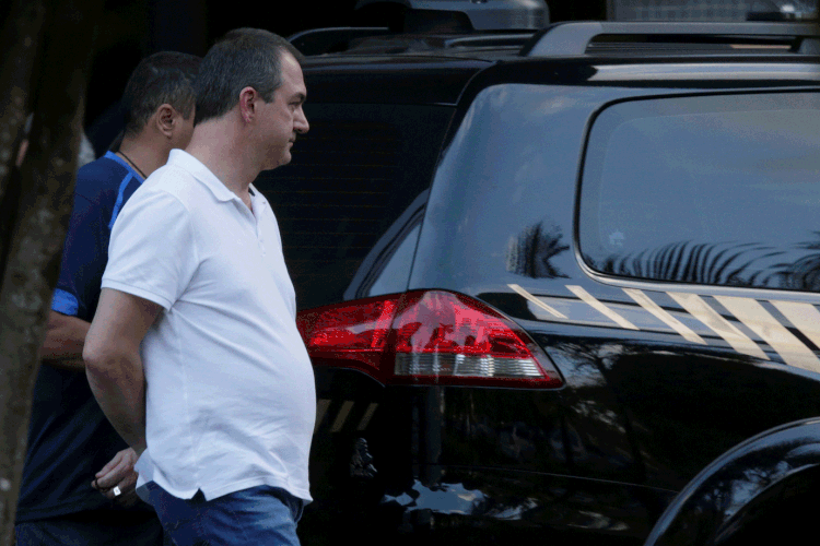 Joesley Batista: Joesley Batista e Ricardo Saud se entregaram à Polícia Federal em São Paulo no domingo (Ueslei Marcelino/Reuters)