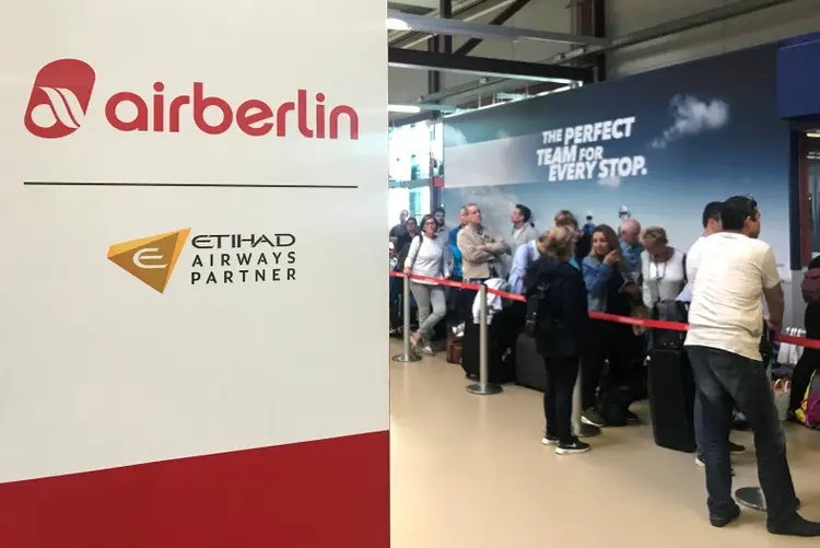 Air Belin: a companhia alemã se encontra com dificuldades financeiras e à espera de um comprador (Pawel Kopczynski/Reuters)