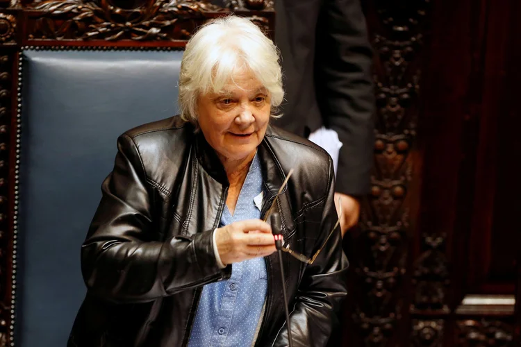 Lucía Topolansky: ex-primeira-dama é a primeira mulher a ocupar a vice-presidência no Uruguai (Andres Stapff/Reuters)