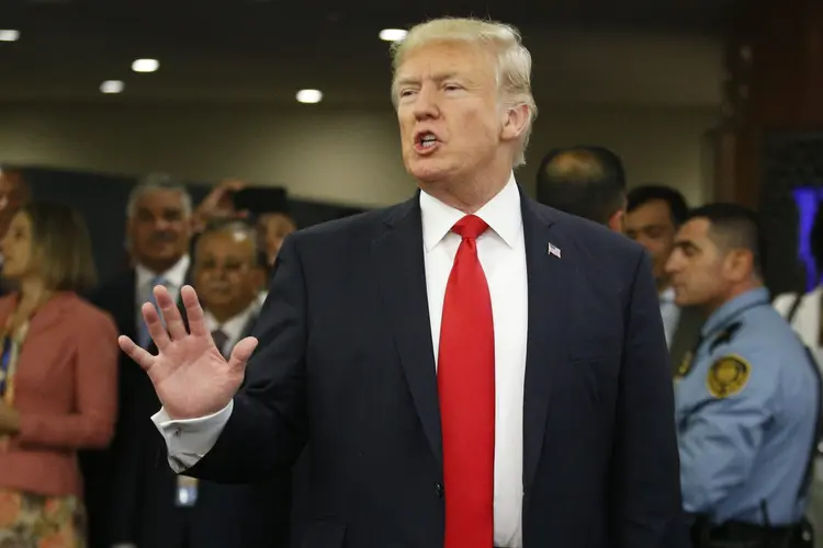 Donald Trump: o discurso de Trump marcará sua mais recente tentativa de expor sua visão "América Primeiro" (Brendan Mcdermid/Reuters)
