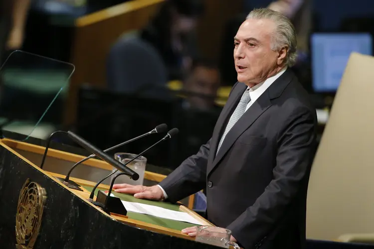 Michel Temer: o presidente também enalteceu as reformas encaminhadas no Brasil (Eduardo Munoz/Reuters)