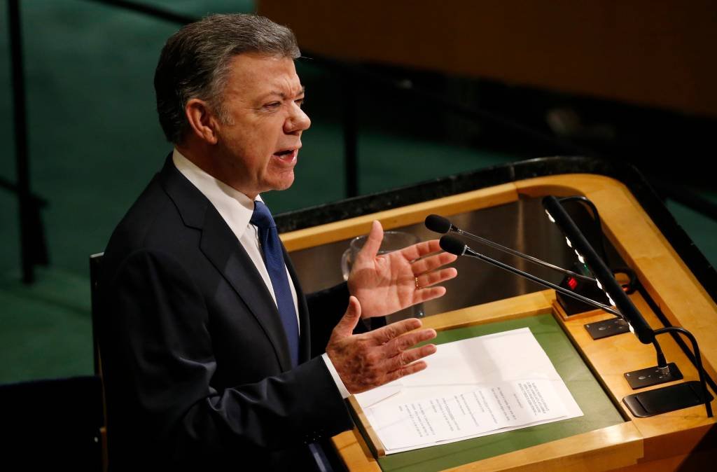 Santos diz na ONU que é possível conseguir paz "com vontade"