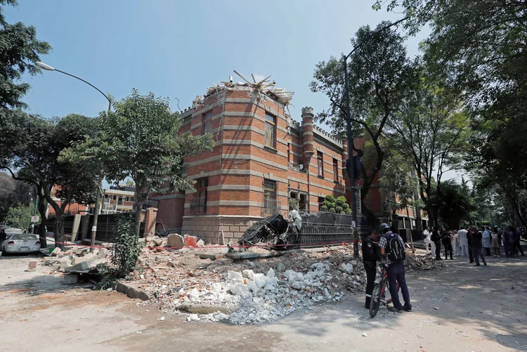 Terremoto no México: não há, até o momento, registro de brasileiros entre as vítimas (Claudia Daut/Reuters)