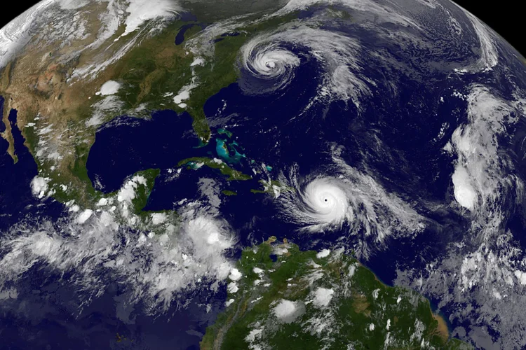 Maria: o furacão se encontra na categoria quatro da escala Saffir-Simpson (NASA/Projeto NOAA GOES/Divulgação/Reuters)