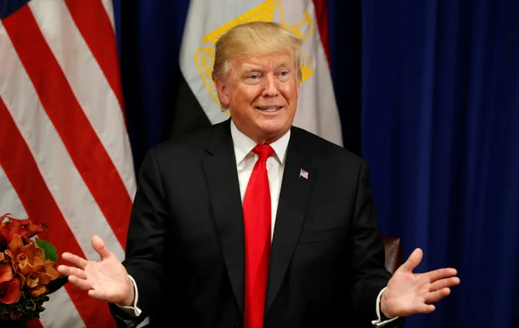 Trump: “Eu não me lembro muito deste encontro. Foi um encontro muito pouco importante” (Kevin Lamarque/Reuters)