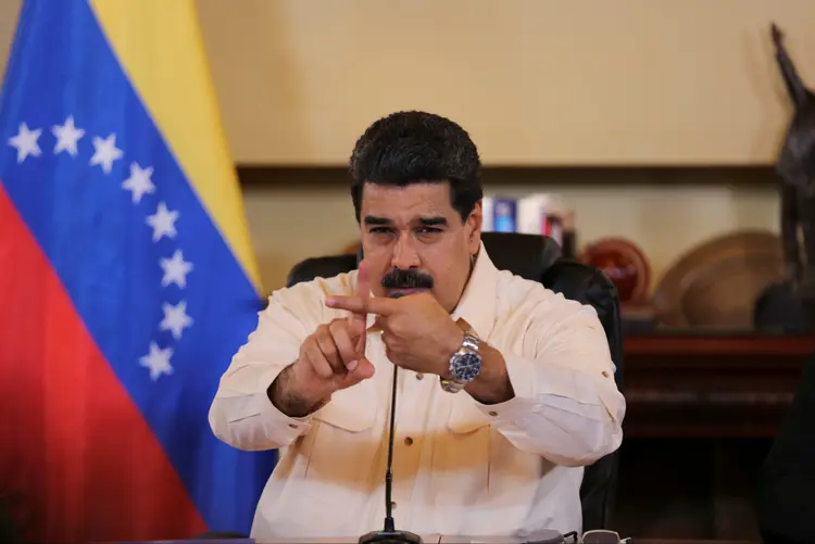 Nicolás Maduro: o plano contaria com a cumplicidade de Julio Borges, presidente do Parlamento venezuelano (Miraflores Palace/Handout/Reuters)