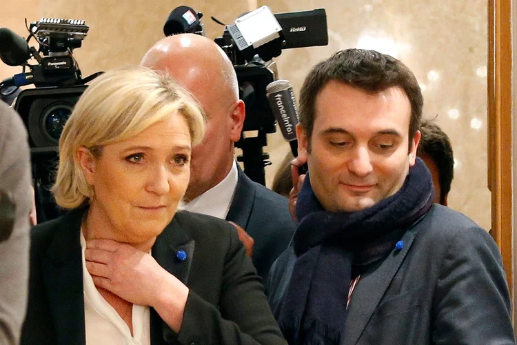 Saída de Philippot deve permitir que Le Pen se concentre novamente em políticas sobre imigração e identidade nacional francesa (Charles Platiau/Reuters)