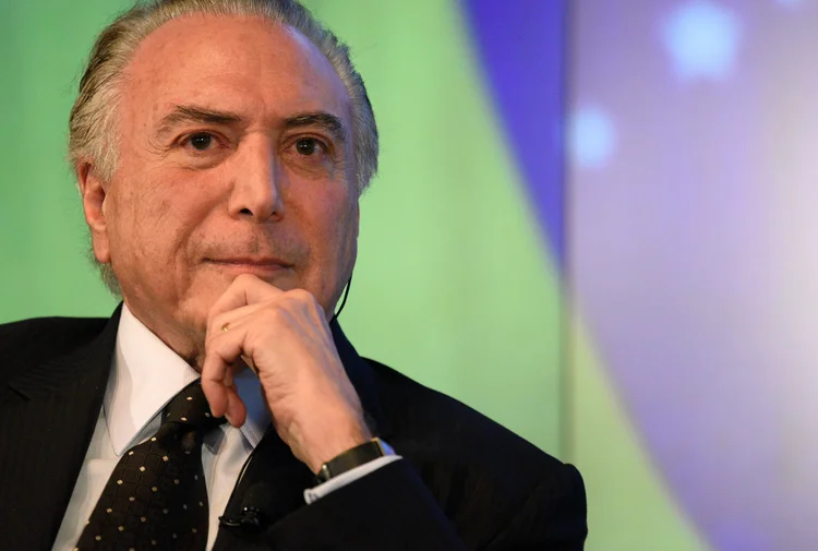 Temer durante evento da Reuters em Nova York (Darren Ornitz/Reuters)
