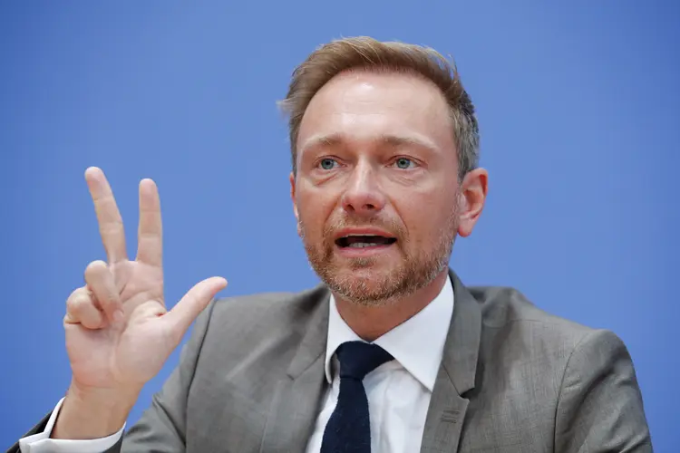 Christian Lindner: "todos precisam saber que os democratas livres só se juntarão a uma coalizão se houver uma mudança no rumo da política alemã." (Wolfgang Rattay/Reuters)