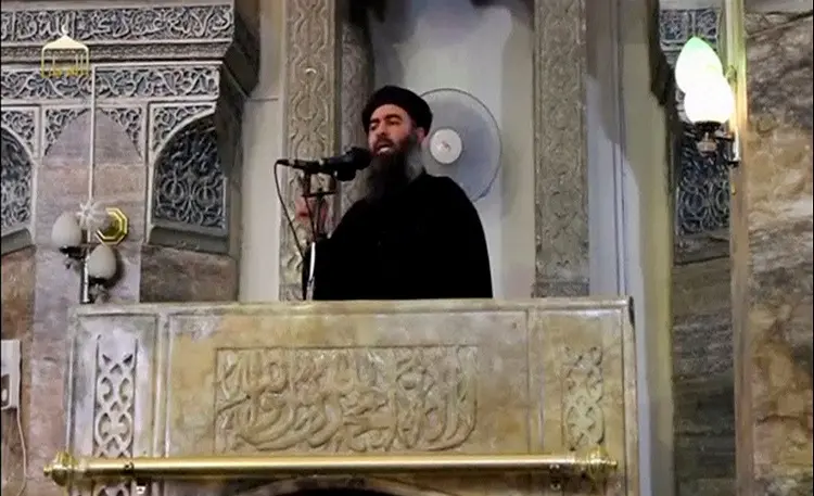 Estado Islâmico anunciou a morte de um filho de seu líder, Abu Bakr al Baghdadi, em um ataque suicida na Síria (File Photo/Reuters)