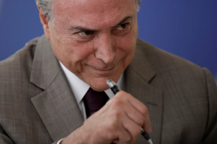 Temer: "Vou apoiar este projeto, com toda certeza", disse Temer (Ueslei Marcelino/Reuters)