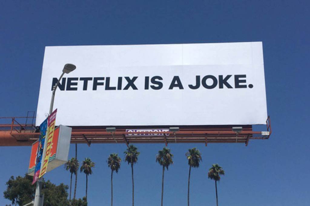 Objetivo da publicidade é dar inicio a sua mais nova campanha da Netflix (Netflix/Reprodução)