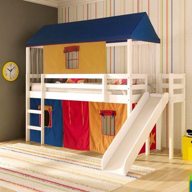 Cama infantil com escorregador lateral/transversal tenda multicores com telhado completo - Casatema - azul royal. <a href="http://www.gotoshop.com.br/Moveis/QuartoInfantilBebe/CamaInfantil/Cama-infantil-com-escorregador-Lateral-Transversal-Tenda-Multicores-com-Telhado-Completo---Casatema-4992093.html?utm_source=sites&utm_medium=blogEI_exame&utm_content=201709" target="_blank" rel="noopener">Veja a oferta</a>