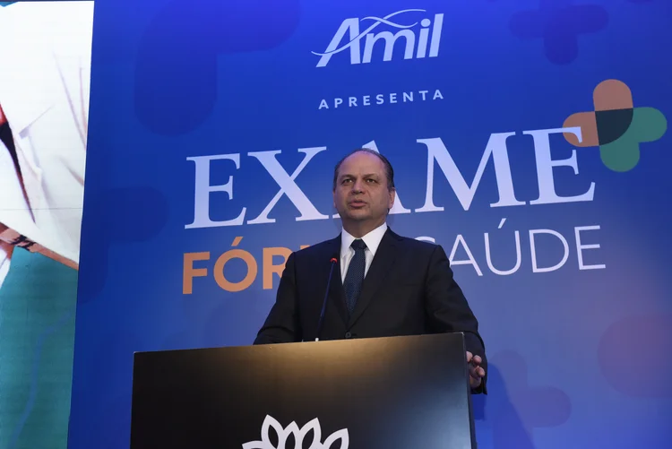 Ricardo Barros, ministro da Saúde, durante o EXAME Fórum Saúde em 12/09/17 (Germano Luders/Exame)