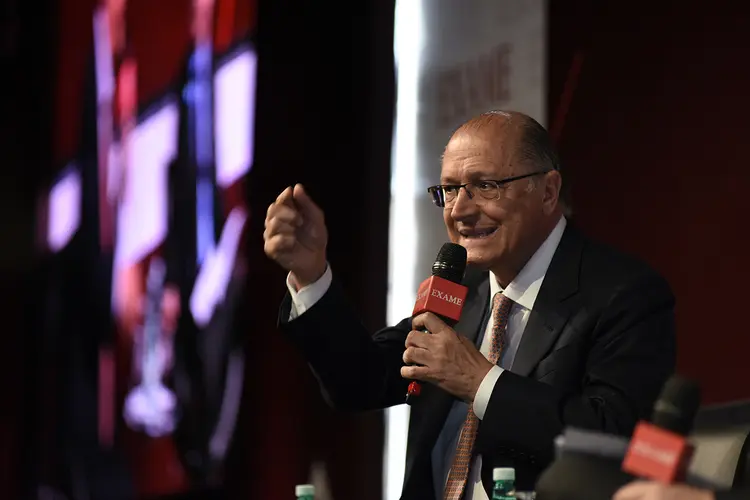 Geraldo Alckmin, governador do Estado de São Paulo, no Exame Fórum 2017 (Germano Lüders/Site Exame)