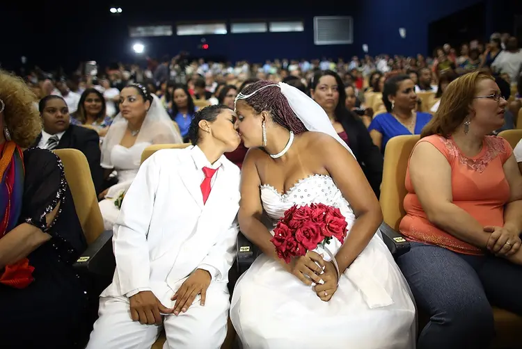Casamento LGBT: o Brasil deve informar à ONU que o governo concorda com a recomendação do Vaticano, mas não acatará (Mario Tama/Getty Images)