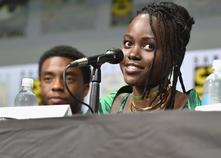 Atriz do filme da Marvel Pantera Negra, Lupita Nyong'o (Alberto E. Rodriguez/Getty Images)