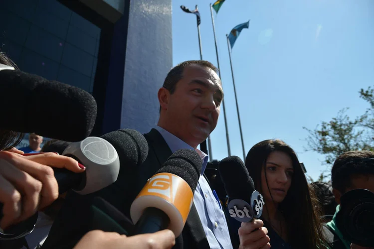 Joesley Batista presta depoimento na Polícia Federal em SP (Rovena Rosa/Agência Brasil)