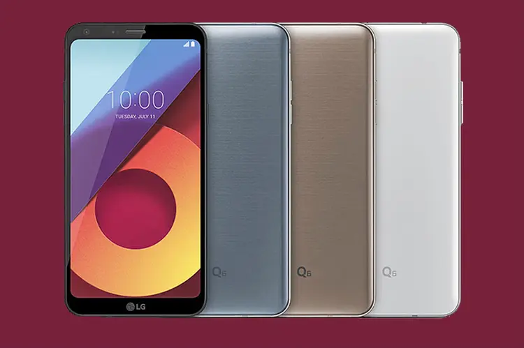 LG-Q6+: smartphone rivaliza com Galaxy J7 Prime (LG/Divulgação)