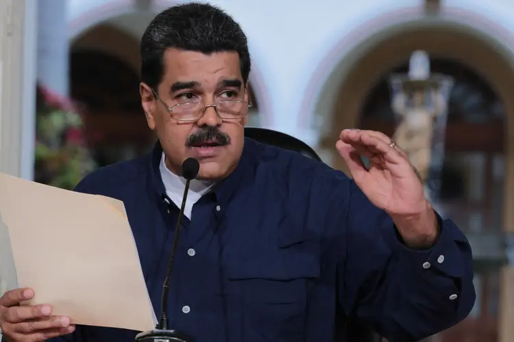 Nicolás Maduro: o ministro Arreaza Montserrat fará o discurso em seu lugar (Miraflores Palace/Handout/Reuters)