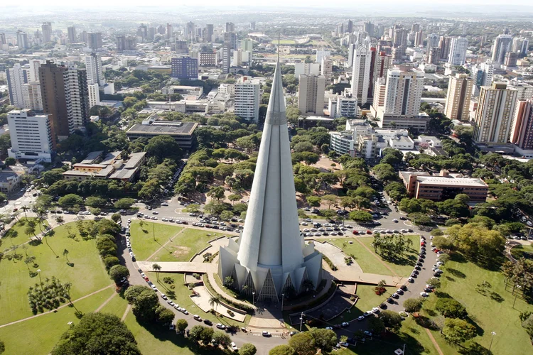 Maringá:  cidade arborizada e sem trânsito (foto/Divulgação)