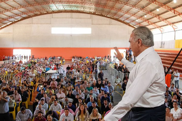 Michel Temer: "Conseguimos com o apoio do Congresso Nacional vencer uma recessão extraordinária" (Beto Barata/PR/Agência Brasil)