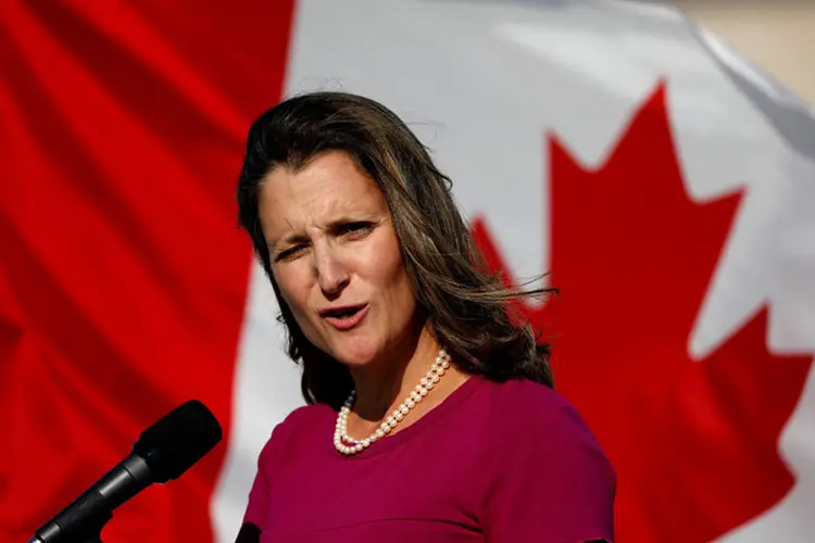 Ministra das Relações Exteriores do Canadá Chrystia Freeland (Aaron P. Bernstein/Reuters)