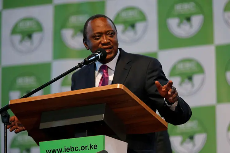 Uhuru Kenyatta: a justiça ordenou que um novo pleito ocorra nos próximos 60 dias (Thomas Mukoya/Reuters)