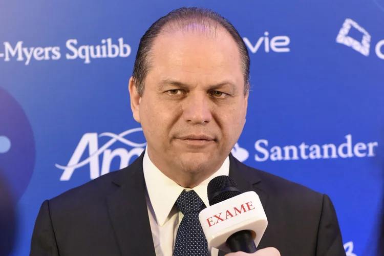 O ministro da Saúde, Ricardo Barros, durante exclusiva para EXAME no EXAME Fórum Saúde em 12/09/17 (Germano Luders/Exame)