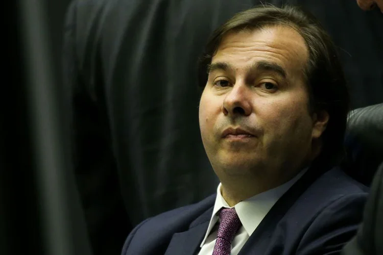 Rodrigo Maia: presidente da Câmara recebeu Temer, ministros da área política e líderes da base aliada em almoço (Marcelo Camargo/Agência Brasil)