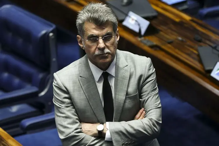 Romero Jucá: o senador apresentava febre alta e suspeita de apendicite (Marcelo Camargo/Agência Brasil)