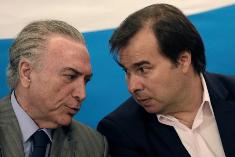 Rodrigo Maia: segundo acordo do presidente da Câmara, a Casa se compromete em manter os vetos de Temer (Ricardo Moraes/Reuters)