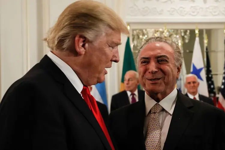Trump e Temer em jantar em Nova York (Beto Barata/PR/Agência Brasil)