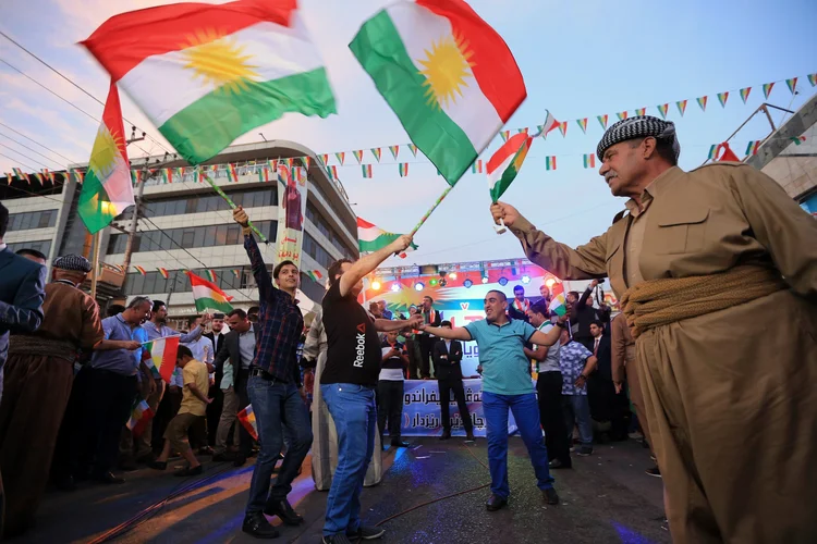 Curdistão: exatamente duas semanas após a vitória do "sim" durante esta consulta, a crise se acentua entre Erbil e Bagdá (Ari Jalal/Reuters)