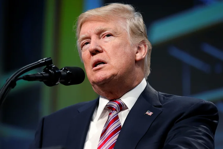 Donald Trump: segundo fontes, o banco alemão recebeu a intimação há algumas semanas (Joshua Roberts/Reuters)