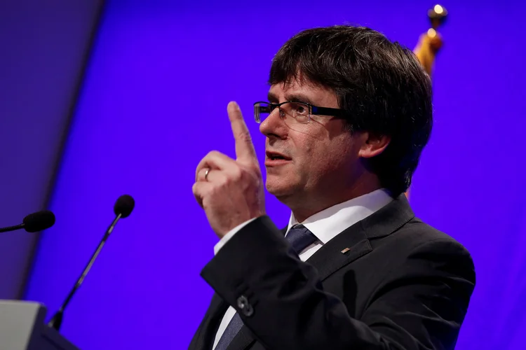 Carles Puigdemont: "devemos declarar independência 48 horas depois que todos os resultados oficiais forem contados" (Albert Gea/Reuters)