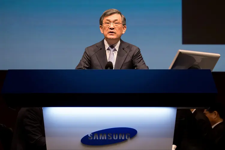 Kwon Oh-hyun, CEO da Samsung, anuncia renúncia mesmo em meio a bons resultados (REUTERS/SeongJoon Cho/Pool/File Photo/Reuters)