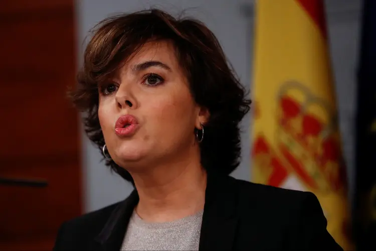 Soraya Sáenz de Santamaría: o governo lamentou que o líder tenha decidido não responder ao requerimento (Juan Medina/Reuters)