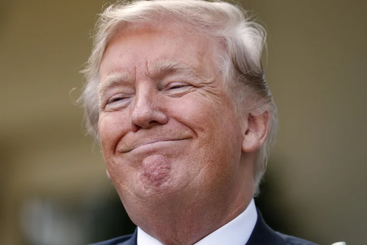 Donald Trump: 30% dos entrevistados acreditam que o país melhorou depois de um ano de mandato de Trump (Kevin Lamarque/Reuters)