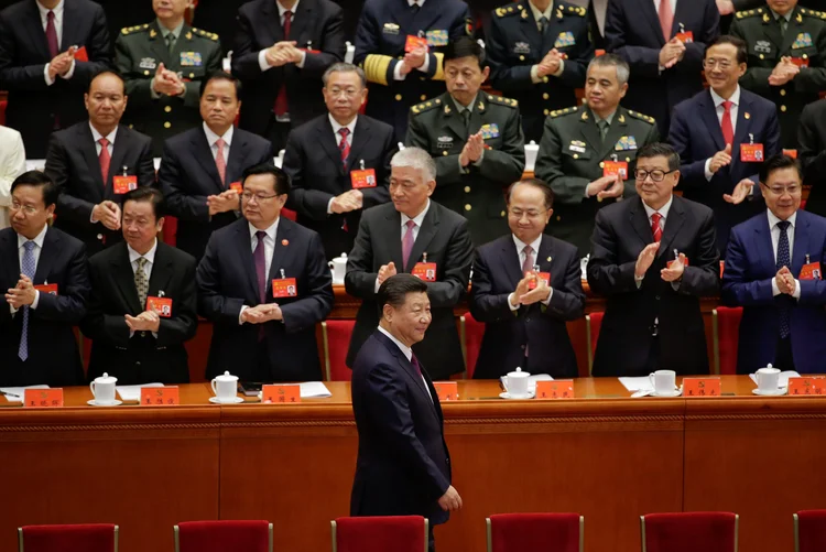 Xi Jinping: o presidente acrescentou que o exército deve continuar subordinado ao Partido Comunista (Jason Lee/Reuters)