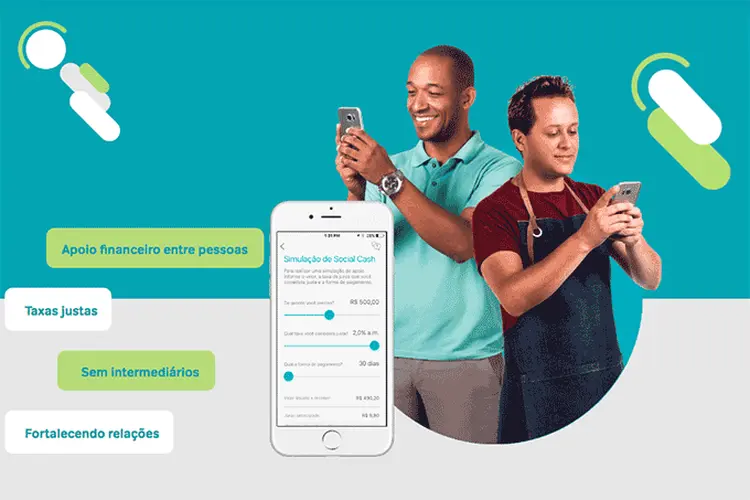 App do Social Bank: empreendedor disponibiliza valor na estreia do app no mercado das fintechs. (Social Bank/Reprodução)