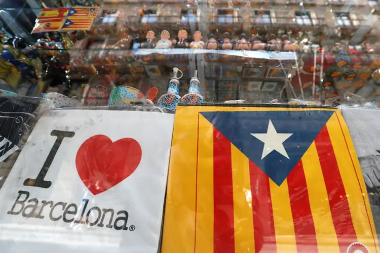 Catalunha: ao longo da última semana, várias empresas decidiram mudar suas sedes da Catalunha para outras partes da Espanha (Yves Herman/Reuters)