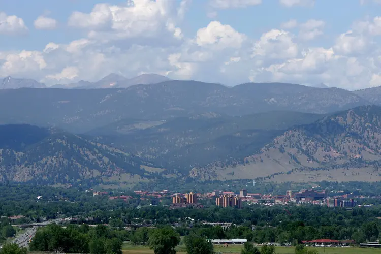 Cidade de Boulder, no Colorado: a prosperidade não está presente em todo o estado (Getty Images)