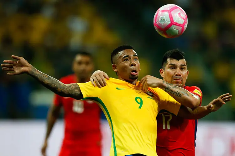 Jogo Brasil e Chile pelas eliminatórias da Copa do Mundo de 2018 (Alexandre Schneider/Getty Images)