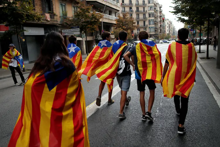 Catalunha: a investigação está relacionada com as manifestações realizadas em Barcelona nos dias 20 e 21 de setembro (Jon Nazca/Reuters)