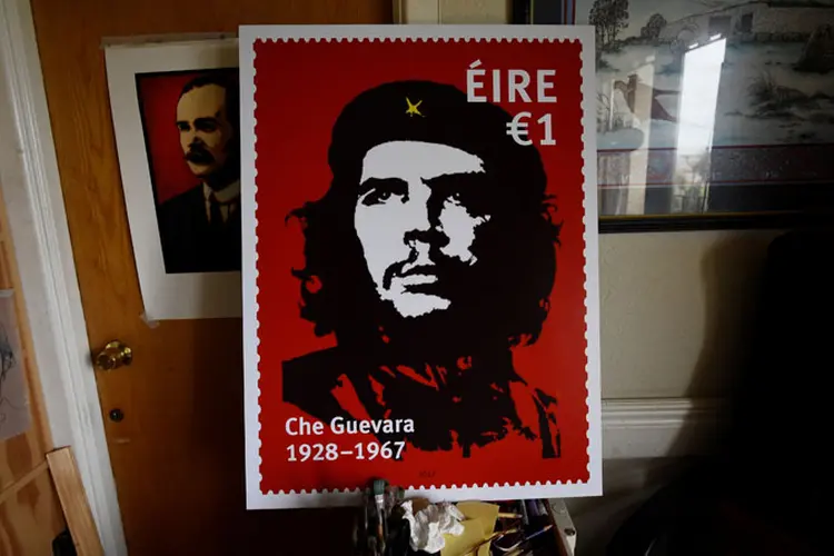 Selo de Che Guevara: na Irlanda, o revolucionário argentino tinha raízes familiares (Clodagh Kilcoyne/Reuters)