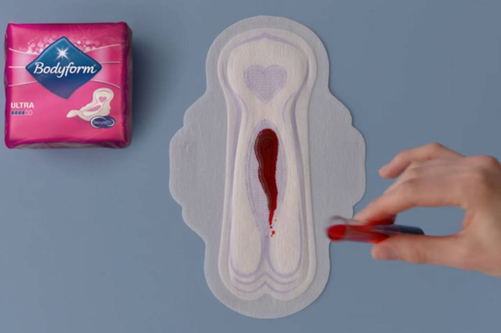 Marca mostra sangue "real" e revoluciona comerciais de absorvente
