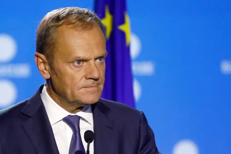Tusk: presidente do Conselho Europeu se manifestou no Twitter (Ints Kalnins/Reuters/Reuters)
