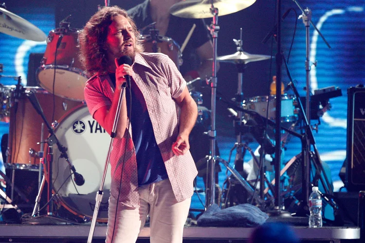 Eddie Vedder, vocalista da banda Pearl Jam (Kevin Winter/Getty Images)